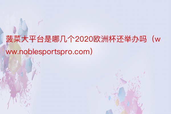 菠菜大平台是哪几个2020欧洲杯还举办吗（www.noblesportspro.com）